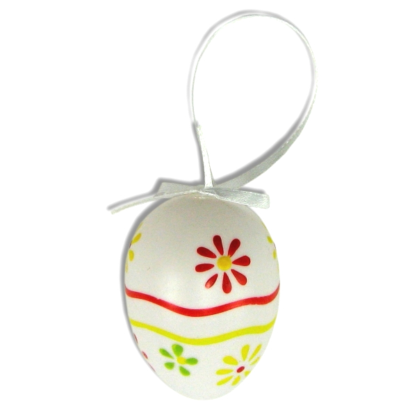 Velikonoční vajíčko 5,8 cm bílé