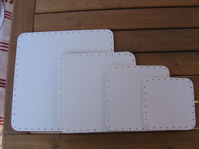 Dno – čtverec 32x32cm – bílé