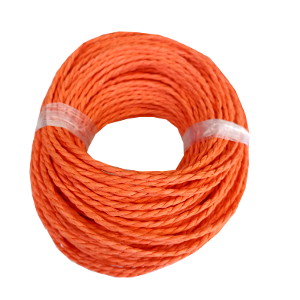 Papírový provázek světle oranžový 3 mm-velký