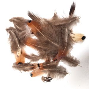 Peří přírodní cca 15ks