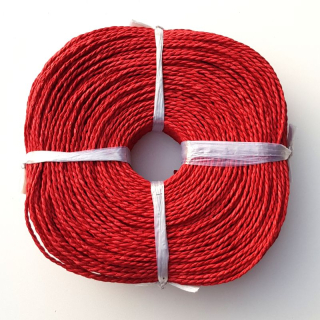 Papírový provázek červený 3mm 500g